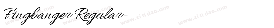 Fingbanger Regular字体转换